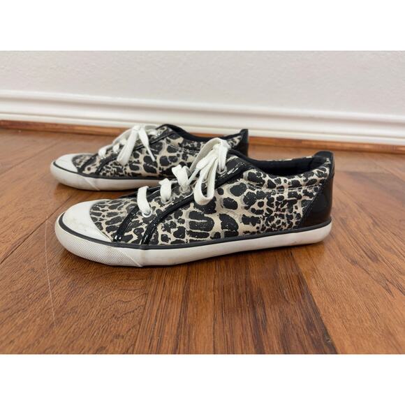 B18 Coach Barrett Cheetah Sneakers Womens 8.5 Y2K Streetwear Animal Print Urban - Picture 4 of 9